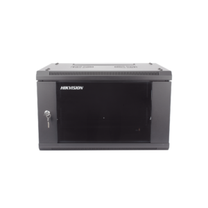 Gabinete para Montaje en Pared - Piso / Puerta de Cristal Templado / Cuerpo Fijo / 6 Unidades de Rack / 19" / Fabricado en Acero Modelo: DS-XS6406-S/B