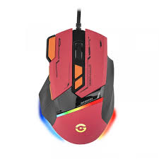 Mouse Óptico Alámbrico Gettech Gaming, hasta 7200 dpi, USB. Color Rojo.