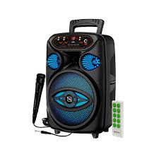 Bafle NECNON Bluetooth 8 NB-08Y, 15W, Incluye Micrófono Alambrico, Woofer de 8".