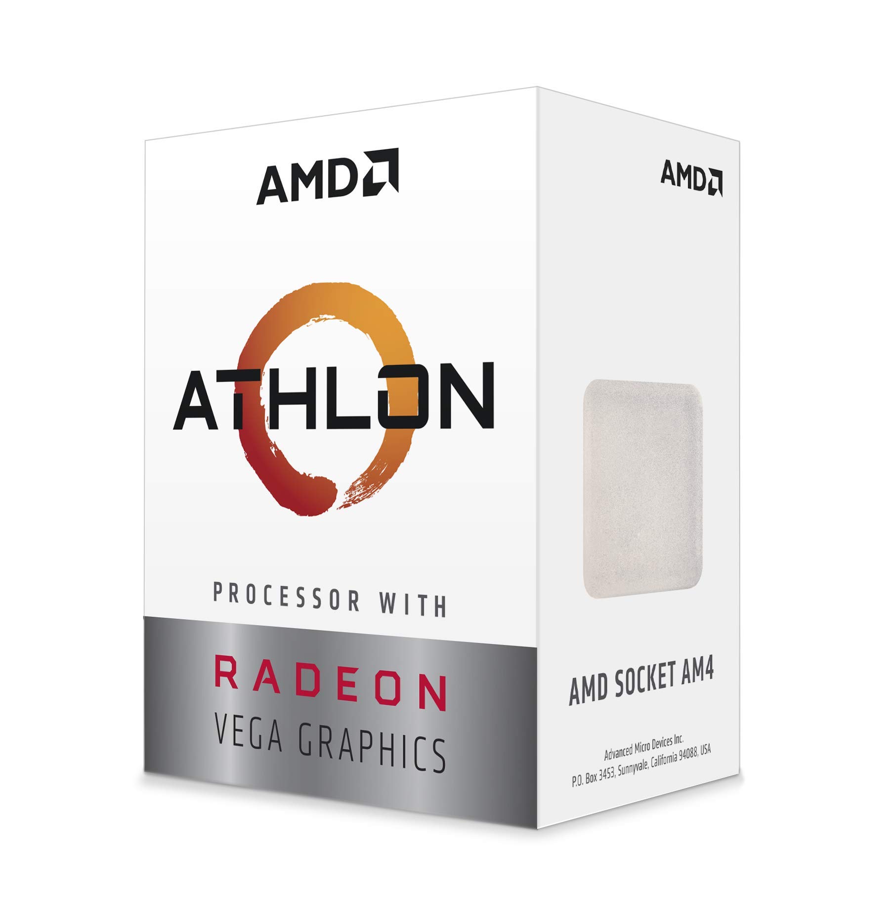 AMD ATHLON 3000G, 2 núcleos, Socket AM4, Con Gráficos Radeon Vega 3.