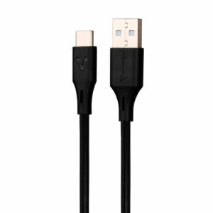 CABLE VORAGO CAB-C02B USB- TIPO C 1 METRO NEGRO