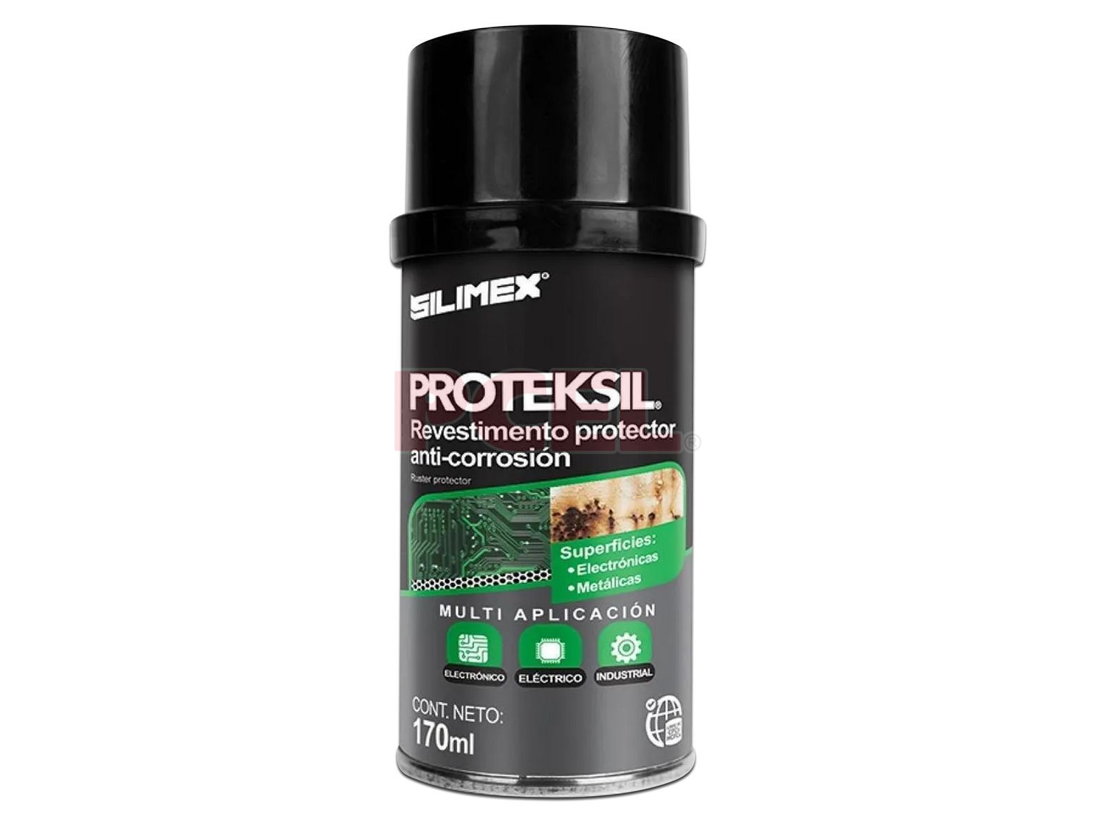 Revestimiento Silimex anticorrosivo en aerosol, protector de sistemas electrónicos de 170ml.