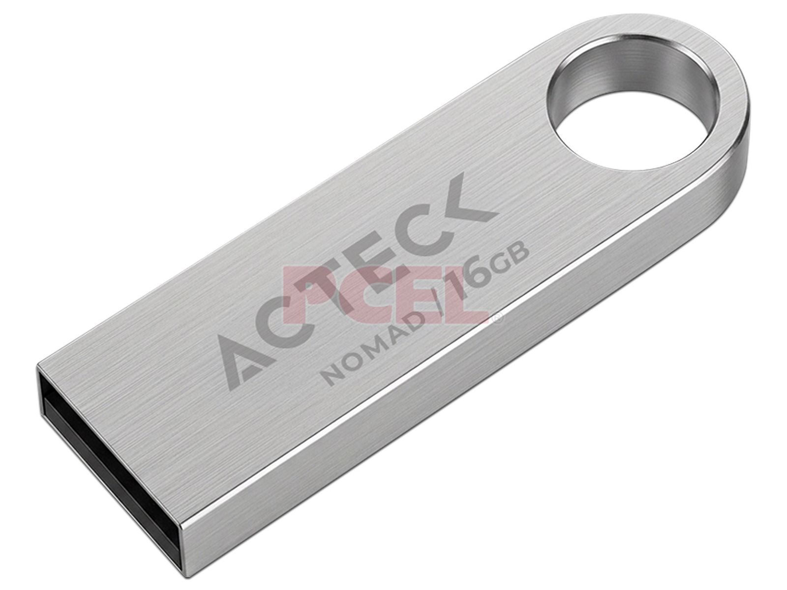 Unidad Flash USB Acteck AC-946209 de 16 GB, USB 2.0, Metálica. Color Plata.