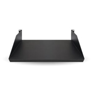 Charola Lisa para Rack 2U X 35 cms BROBOTIX 830733, Negro, Acero, 20 kg, 2U