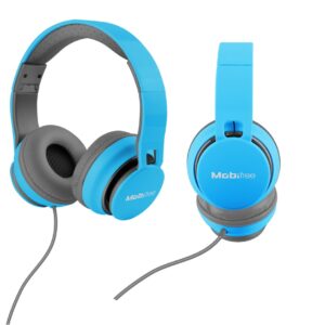 Mobifree Audífonos con Micrófono Urban Kaos, Alámbrico, 1.2 Metros, 3.5mm, Azul
