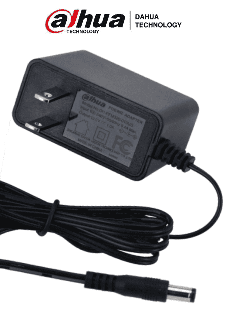 ás Vendidos De Línea DAHUA PFM320-010US - Fuente de Poder de 12 Vcc 1 Amper/ FCC, EN6236B/ Entrada de 100-240 VAC/ Protección de Sobre Corriente y Voltaje/ Cable de 1.5 Mts/ Especial para Camaras de CCTV/