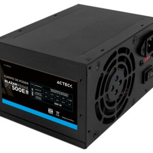 Fuente de Poder Acteck Blazar Prime FT500P de 500W, ATX. Color Negro.