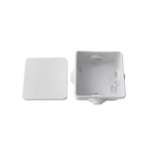 Caja de Derivación-Conexión para Exterior IP55 con 7 Entradas / 80 x 80 x 50 mm / Sellado Seguro con Empaque + 4 Tornillos / Resiste Agua, Polvo y Sol Directo