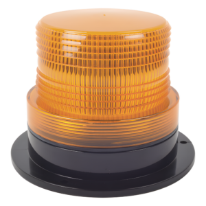 Burbuja brillante de Larga Vida Útil con 8 LEDs, color ámbar, domo ámbar, 12Vcd