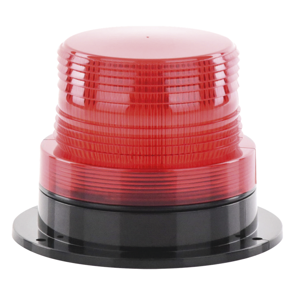 Burbuja Brillante de Larga Vida Útil, con 8 LEDs Color Rojo, Domo Rojo, 12Vcd