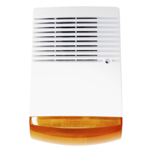 Sirena Estrobo para Exterior / 120 dB / IP65 / Luz Intermitente / Anti-Sabotaje